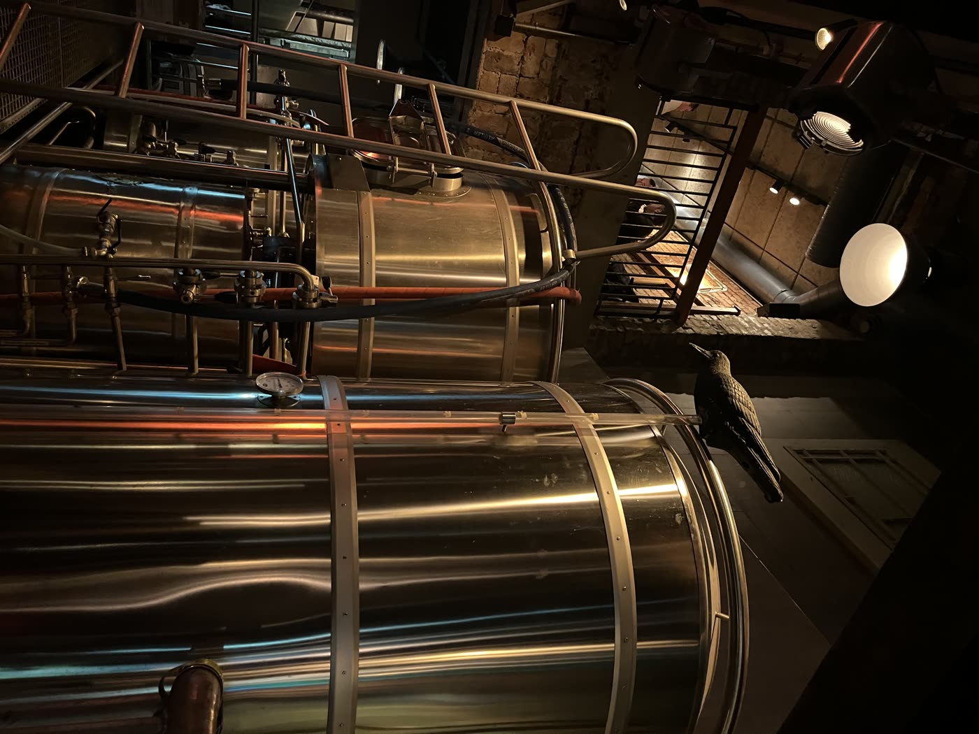 Norwegian craft brewery tanks