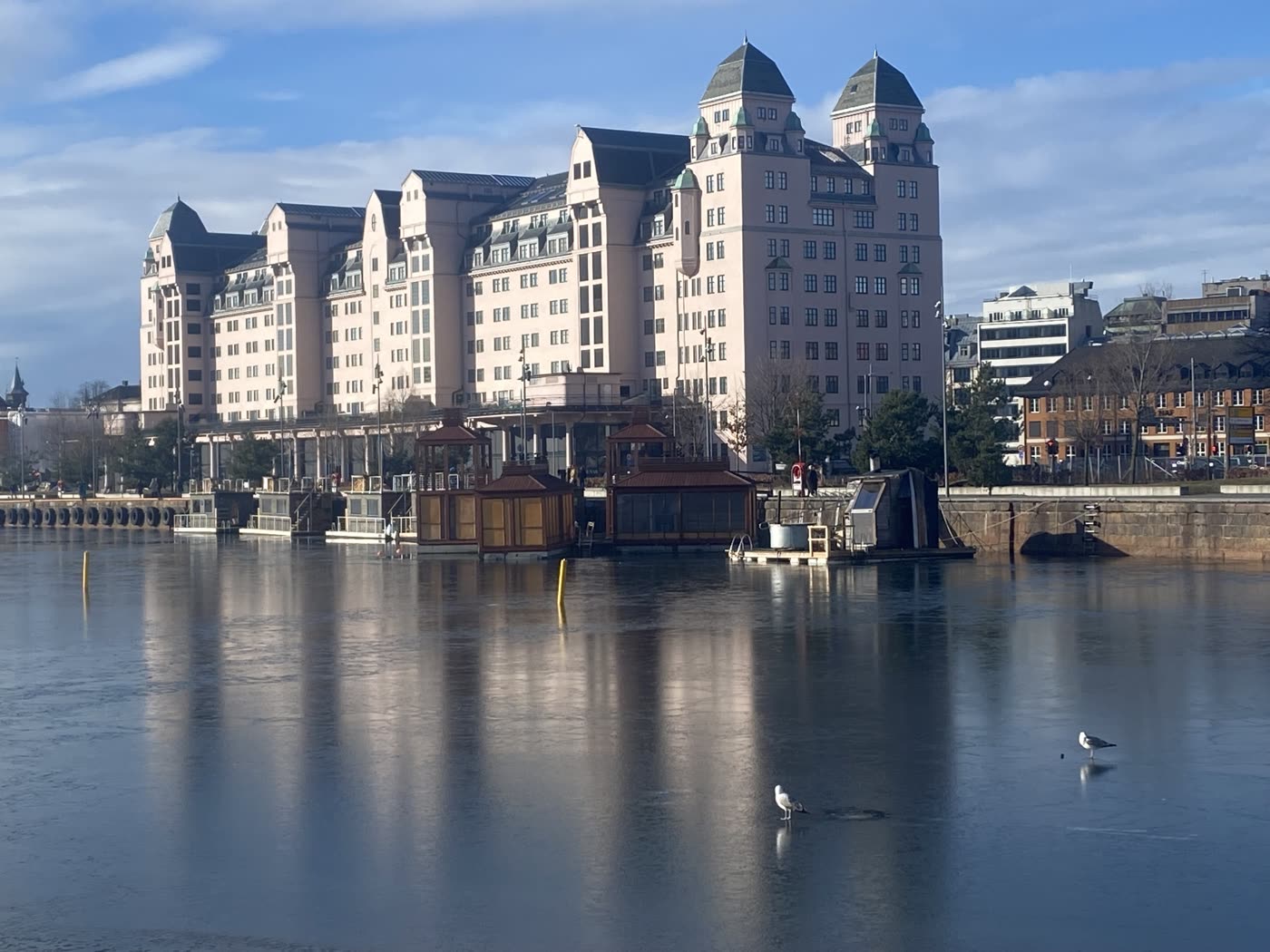 Oslo harbor view from the water