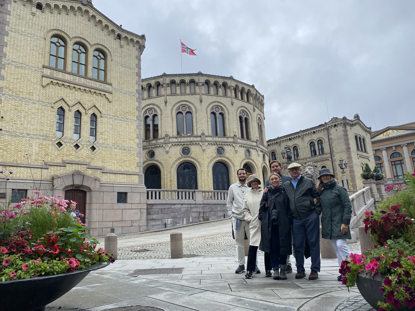 Oslo city streets on a walking tour